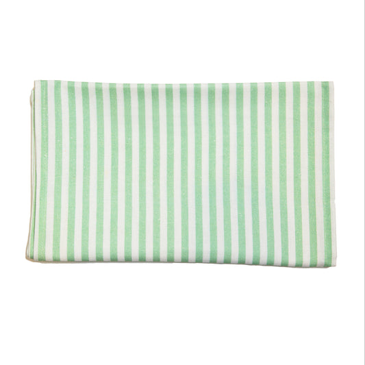 Emily Stripe Table Runner - Green/Ivory