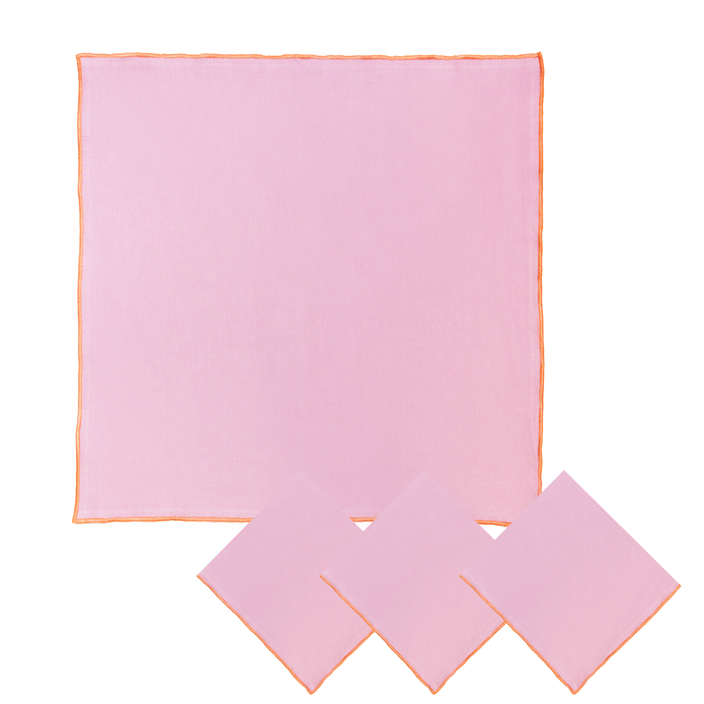 Tilly Square Cotton Linen Napkins - Blue • Set of 4