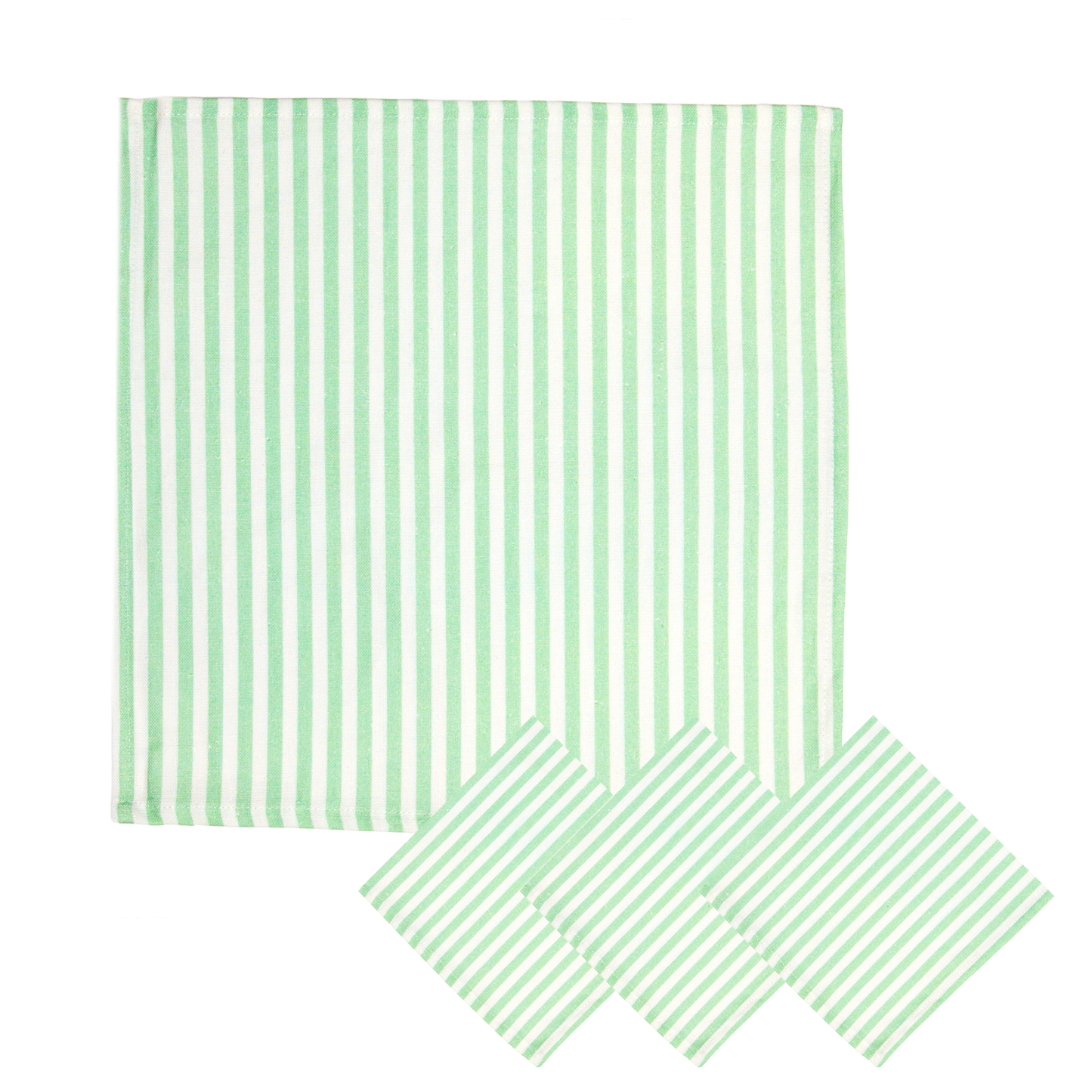 Georgia Square Linen Cotton Napkins - Orange • Set of 4