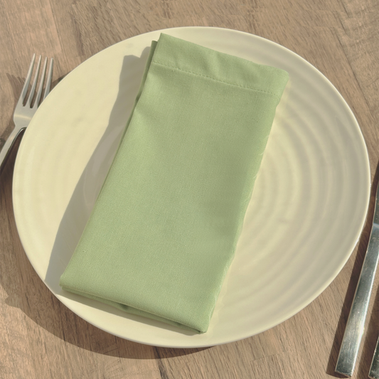 Rosie Cotton Napkins - Pastel Green • Set of 6