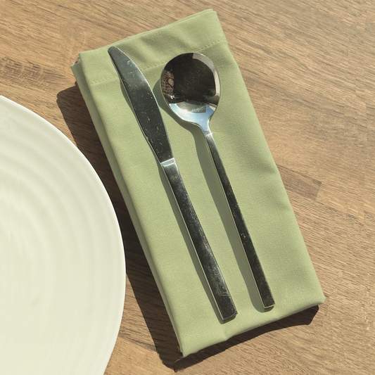 Rosie Cotton Napkins - Pastel Green • Set of 8