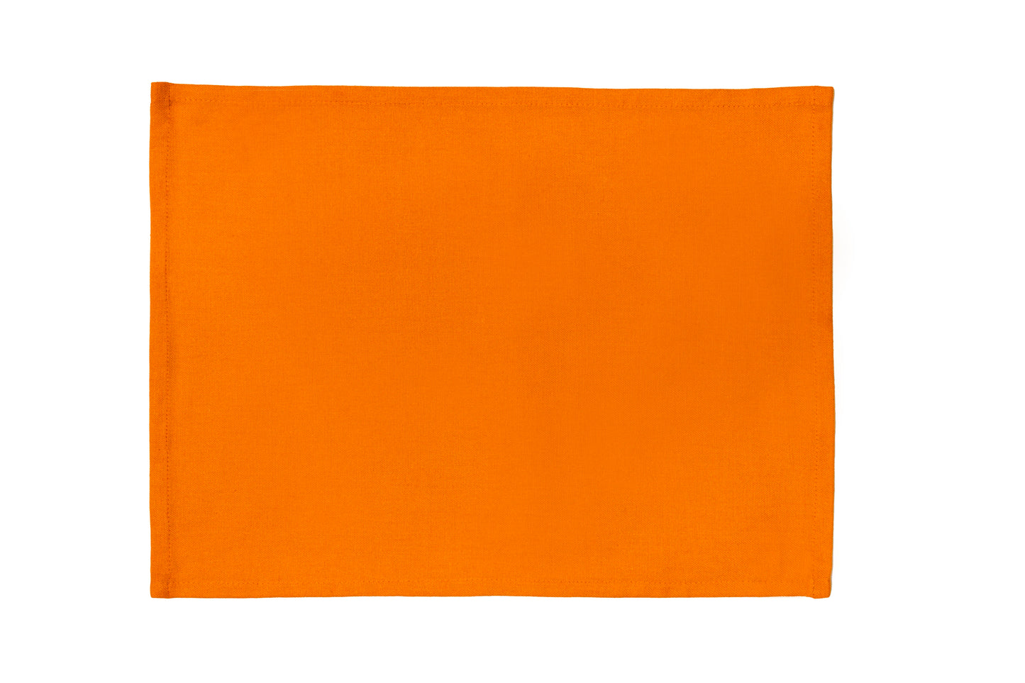 Georgia Cotton Rectangle Placemats - Orange • Set of 2