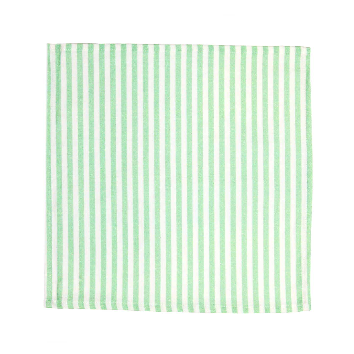 Georgia Seamed Stripe Napkins - Sage Green / Ivory  • Set of 6