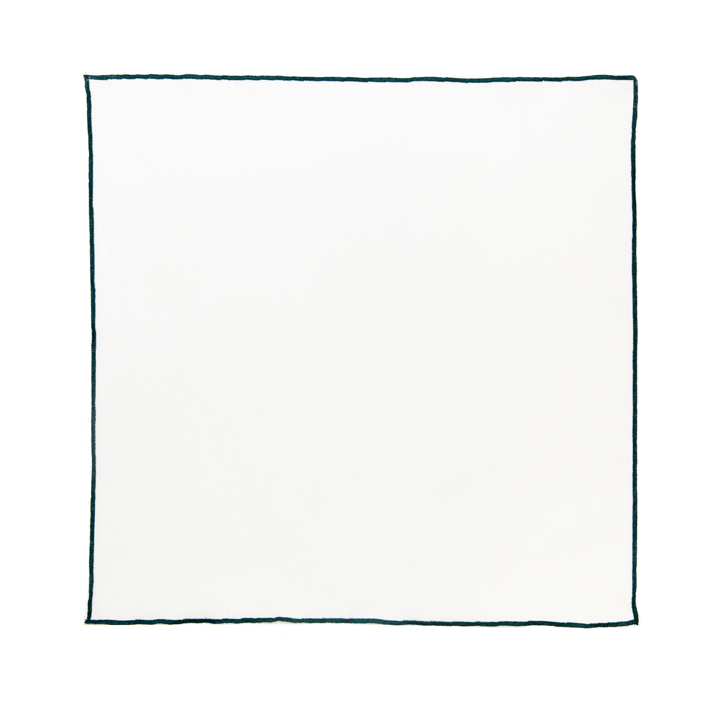 Tilly Cotton Linen Napkins - Ivory/Green • Set of 4